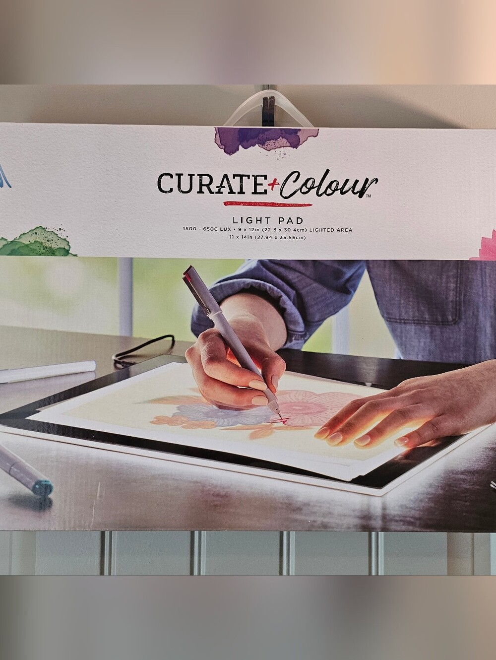 Curate + Colour LED Light Pad Tracing Tablet 9" x 12" New in Box USB-C Artist